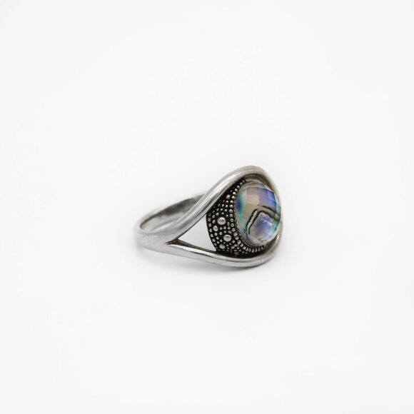 Michael Dawkins Sterling Silver 925 Rock Crystal Starry Nights Ring - Picture 1 of 4